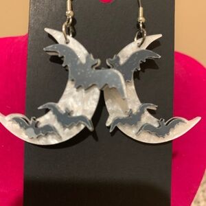 NWOT bat earrings